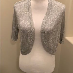 Mesh cardigan sweater